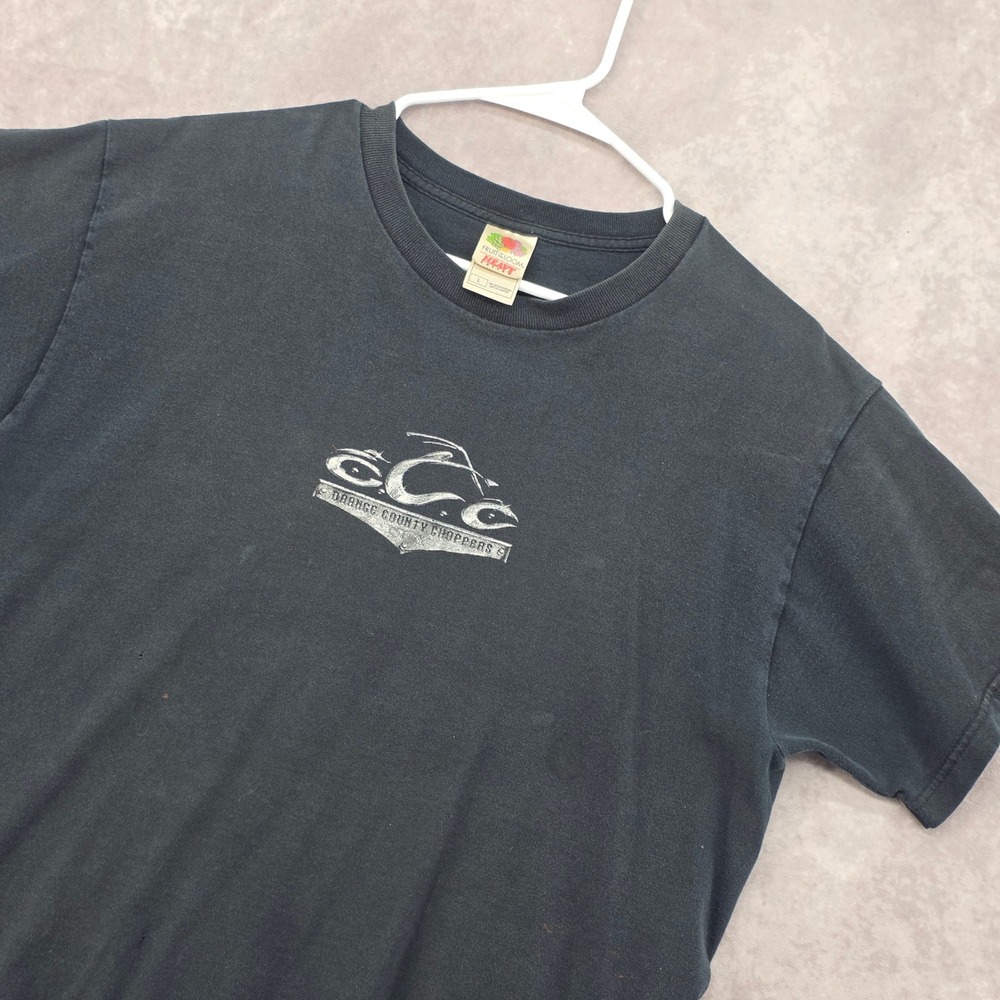 Orange County Choppers Shirt Mens Large Black Graphic Tee OCC Biker Motorcycle